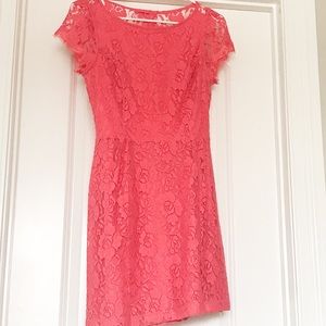 Pink lace dress